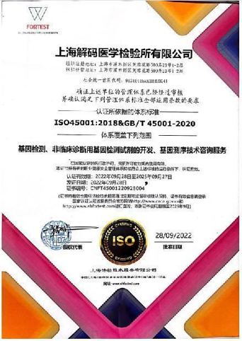 ISO体系证书